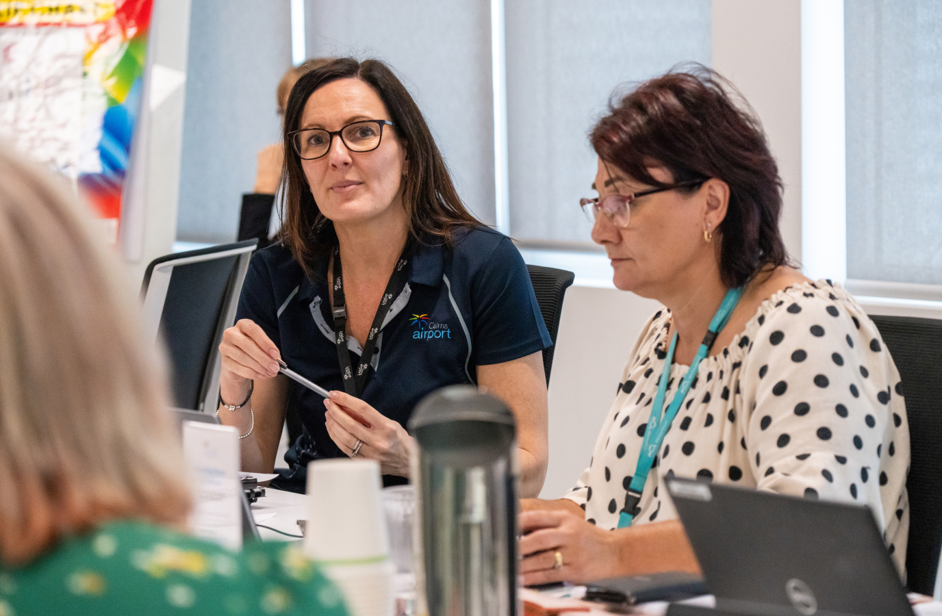 Airport Managers discussing