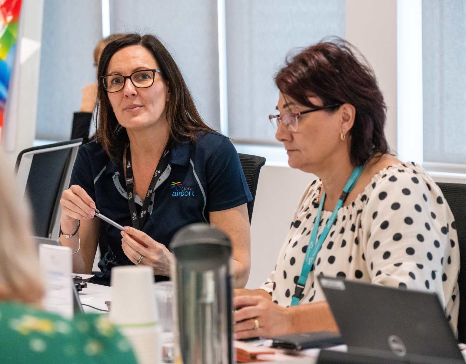 Airport Managers discussing