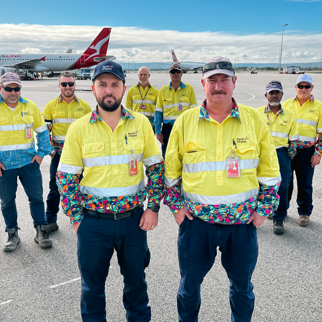 Group of Airport worker